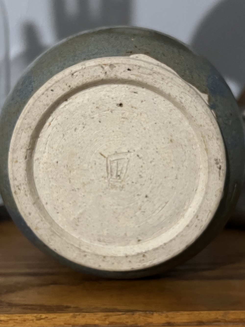 Artisan Blue/Brown Glaze Stoneware Ceramic Pot