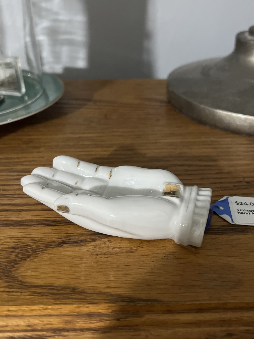 Vintage Japanese Ceramic Hand Ashtray or Trinket Dish