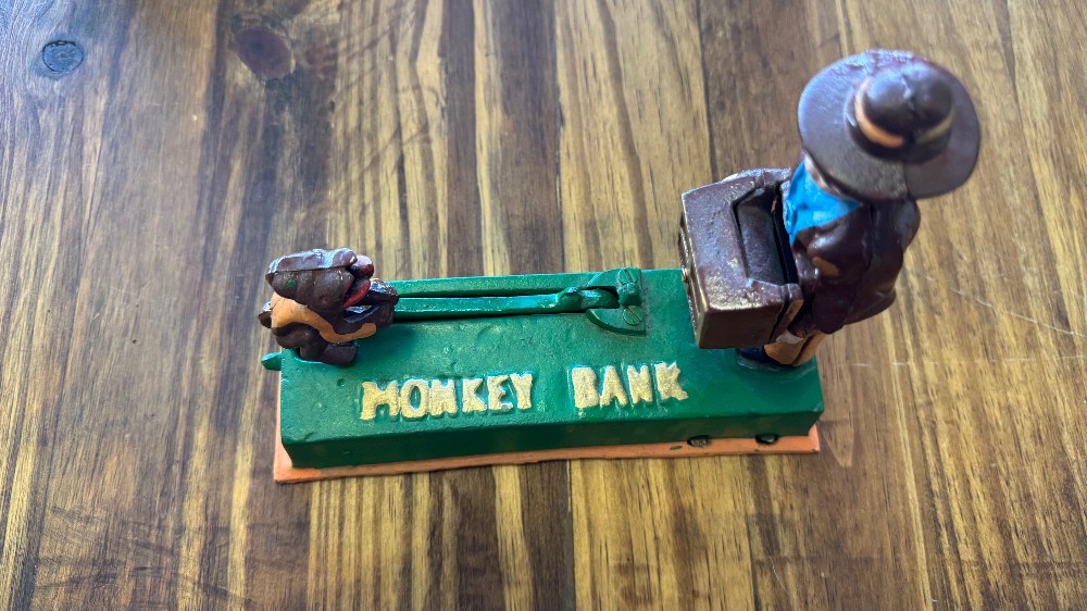Money and Organ Grinder - Coin Bank