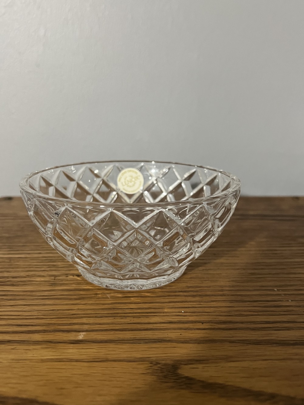 Lenox Diamond Pattern Cut Crystal Bowl