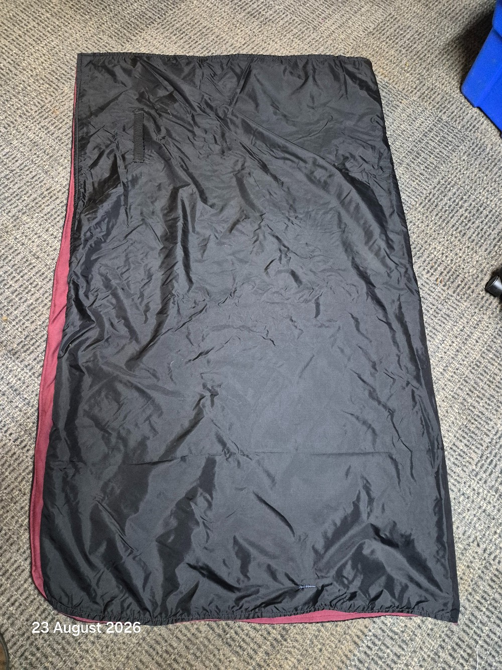 Ride One Fabric Lined Qtr Street Size 135cm Black/Burgundy USED