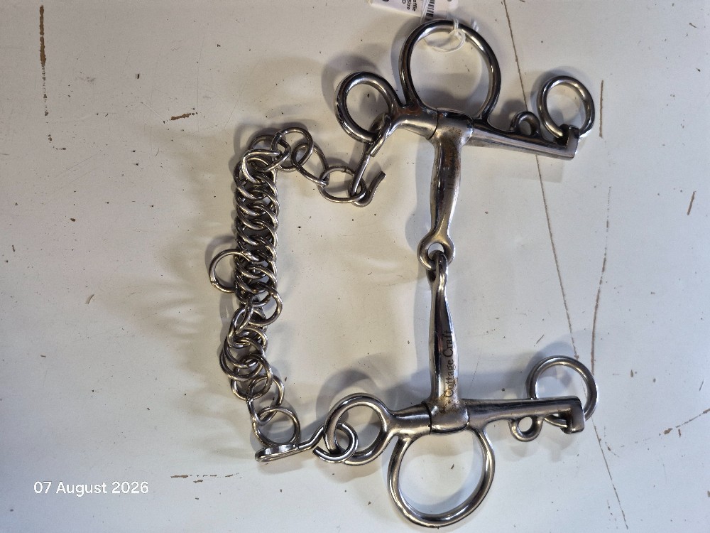 Pelham Snaffle with chain Size 4 1/2