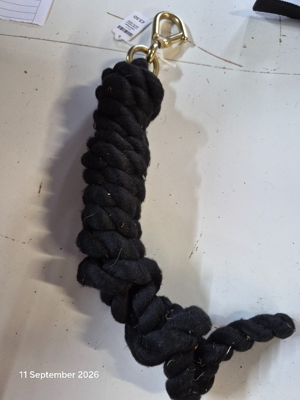 Lead Rope Long Colour Black USED