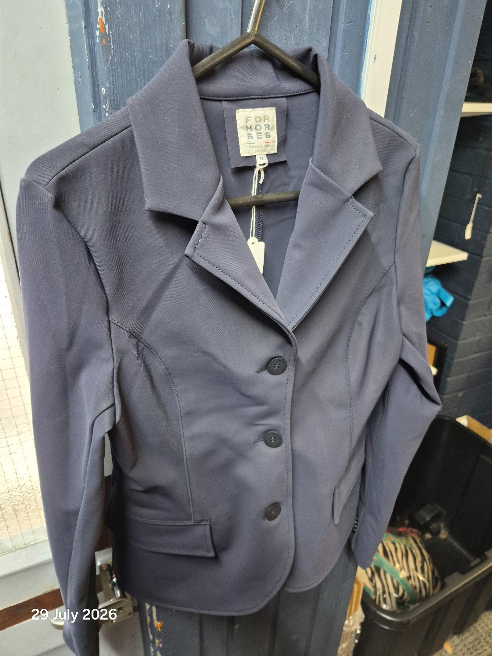 Fors Horses Italy Show Jacket Size Adult XXSmall Navy NEW