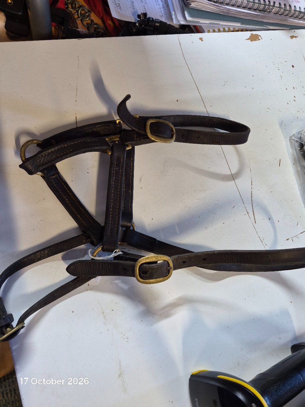 LEather Head COllar Size Cob Colour Brown USED