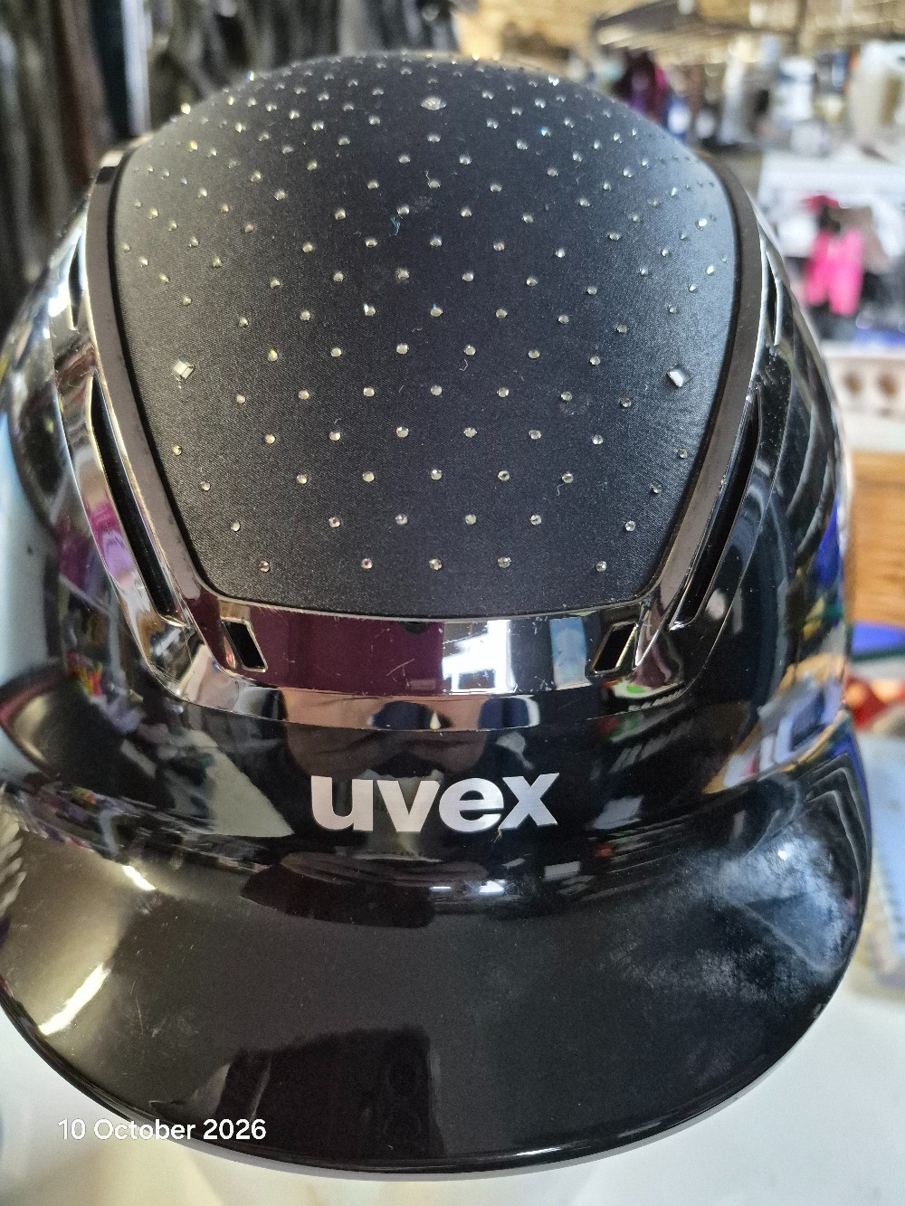 UVEX Adjustable Riding Hat Sie 54-56cm 6 5/8/ 6 3/4 Black USED