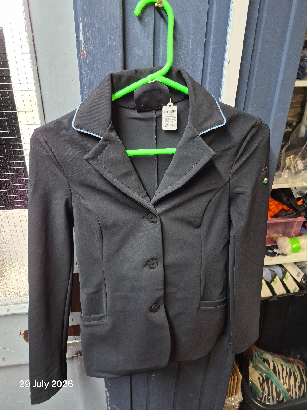 For Horses Italy Madama Show Jacket Size Adult XS Black BNWT