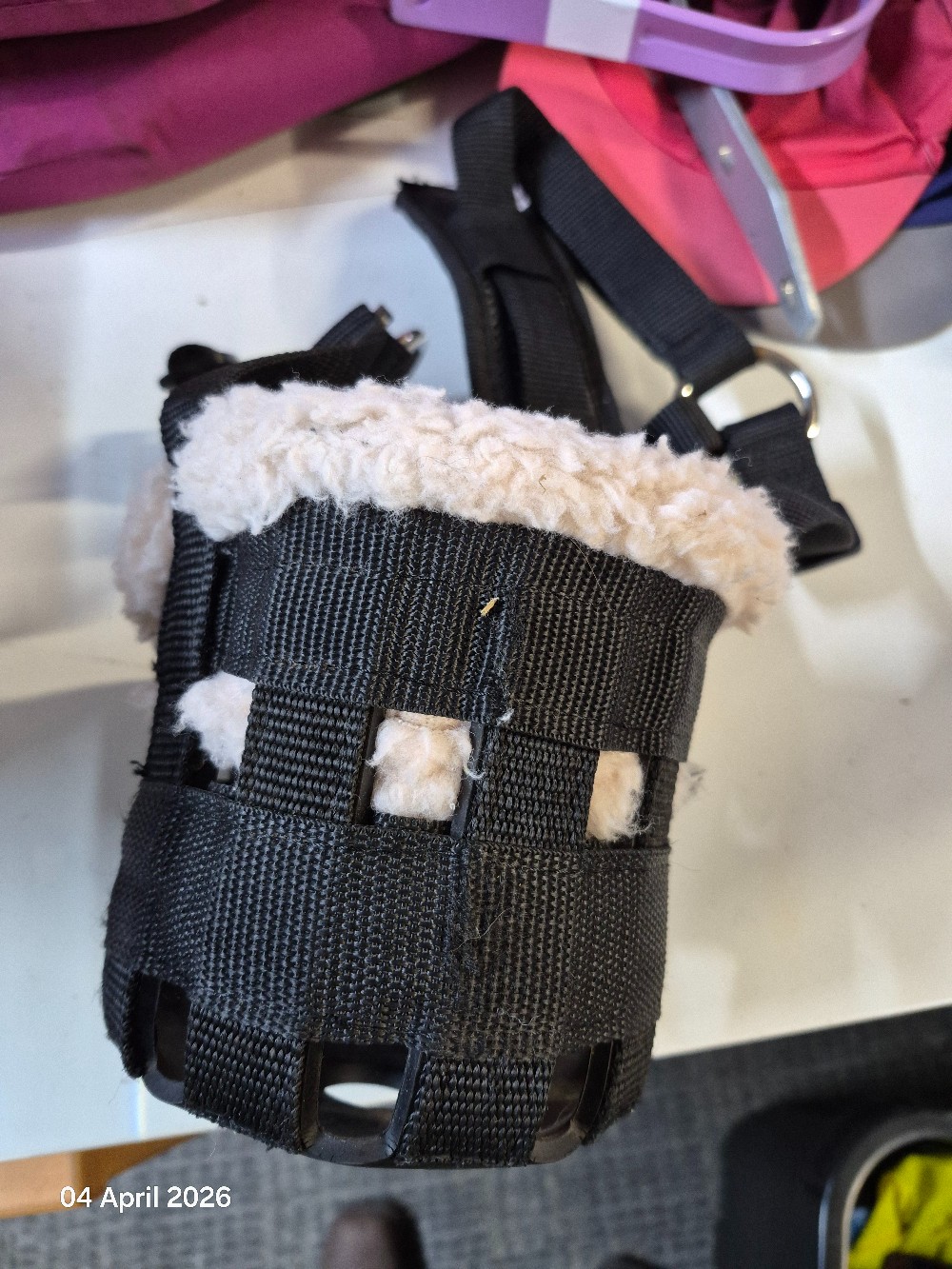 Shires Grazing Muzzle Size SPony Colour Black LIKE NEW