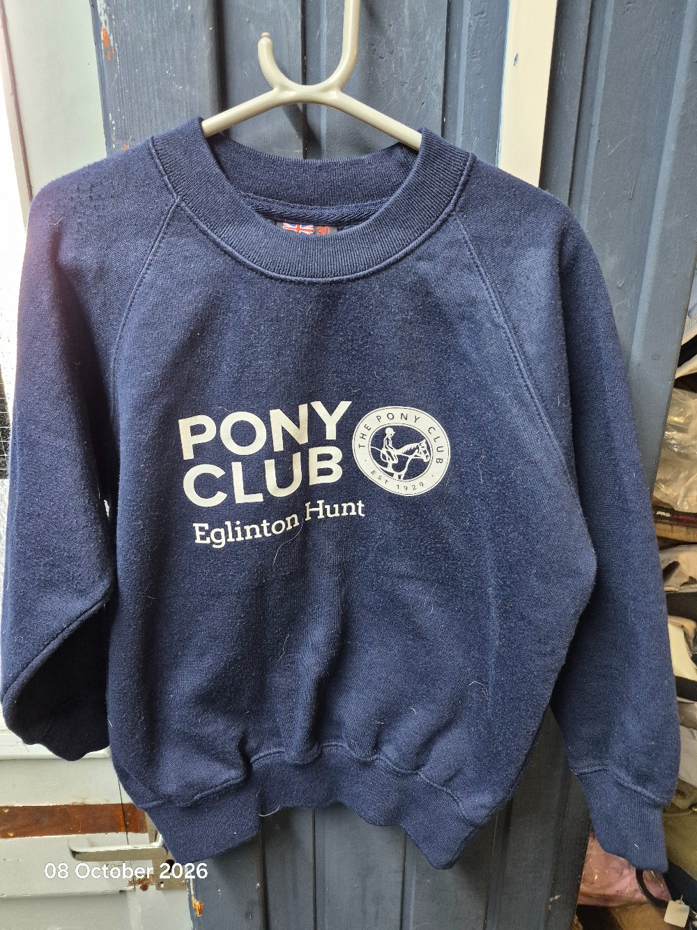 THe Pony Club Eglington Jumper Size Kids 9-10Yrs Navy USED