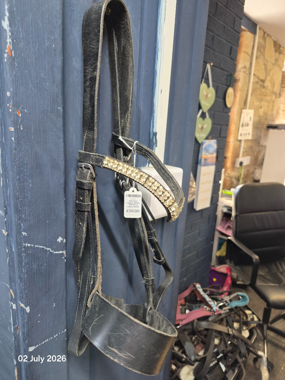 Whitaker Leather Bridle Size Pony Colour Black USED