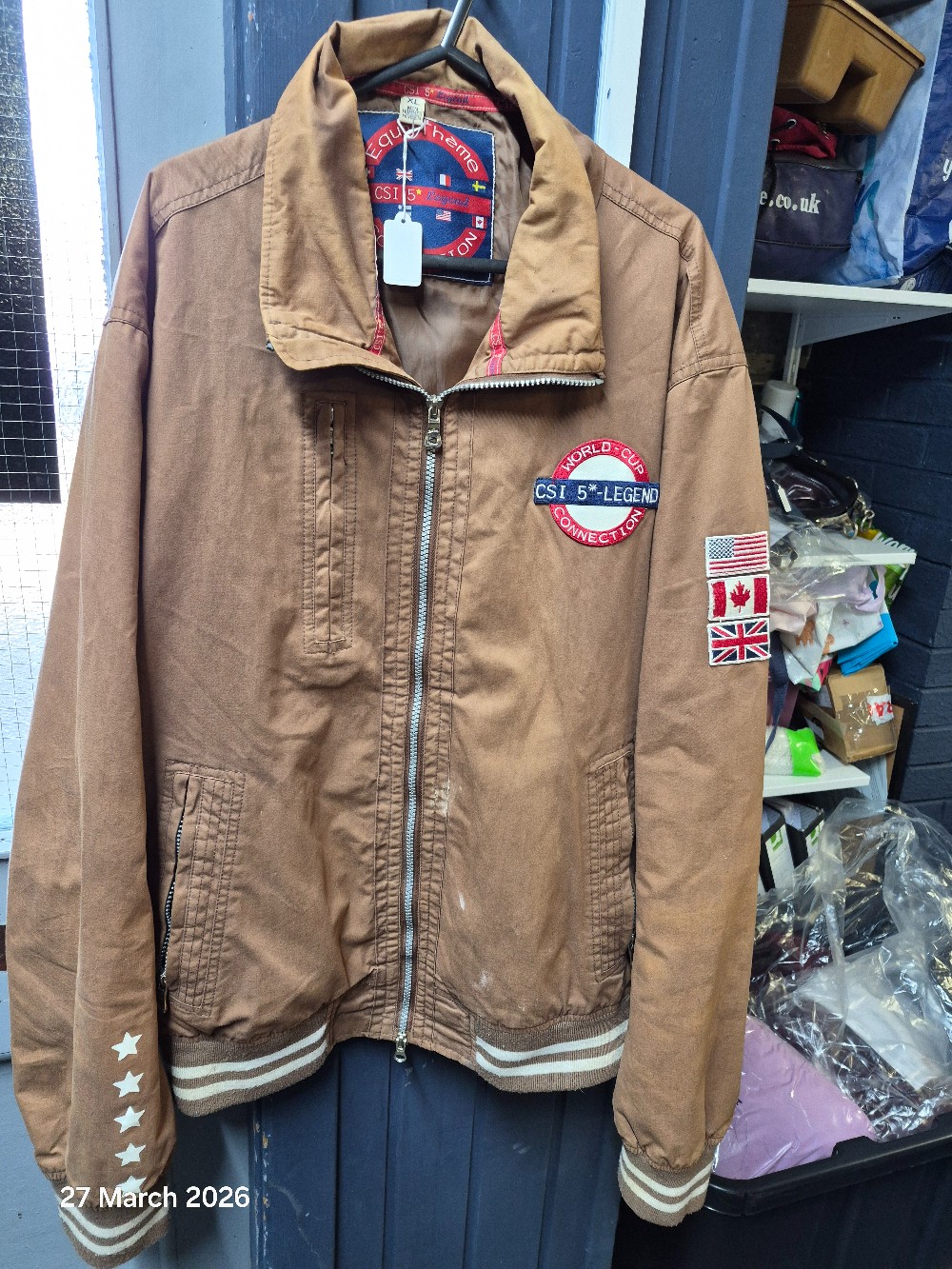 Equi Theme Jacket Size XLarge COlour Brown USED