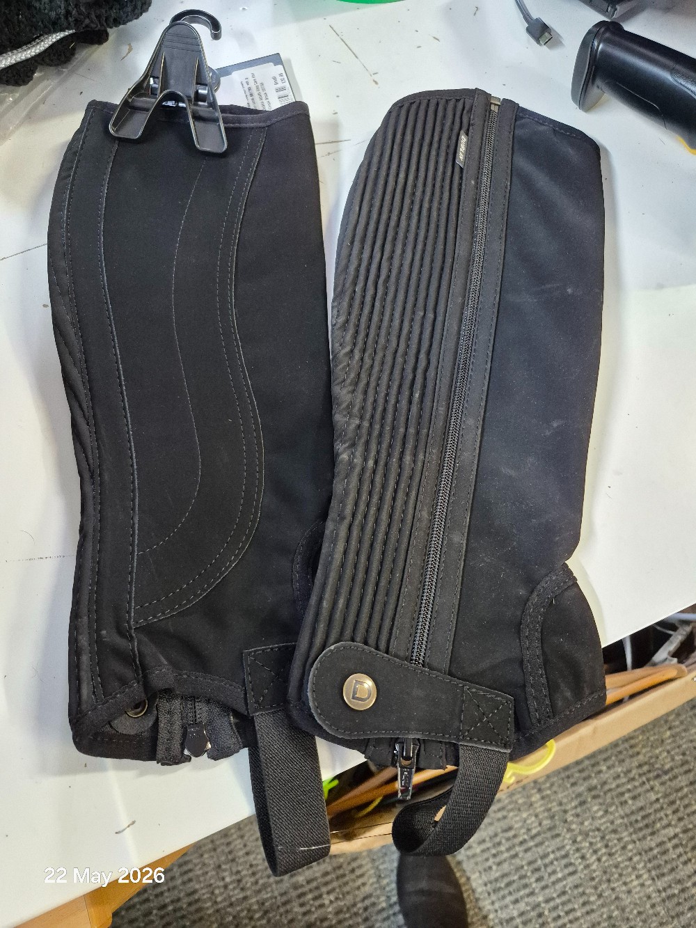 Dublin Easy Care Half Chaps Size Adult Small Black BNWT