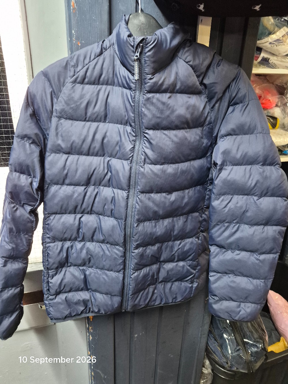 Uni Glo Puffa Jacket Size Kids 13 yrs Colour Navy USED