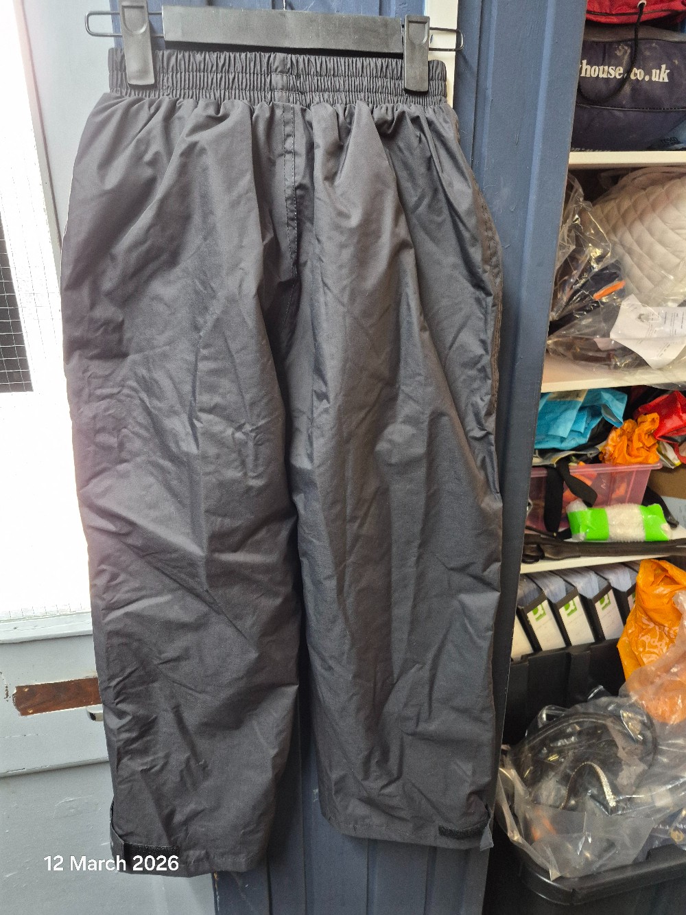 Tresspass W/proof Trousers Size Kids 7-8Years Black LIKE NEW