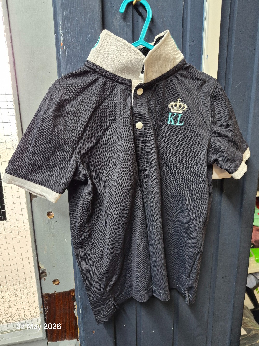 Kingsland Polo Top Size Kids 122/128cm Navy/White USED