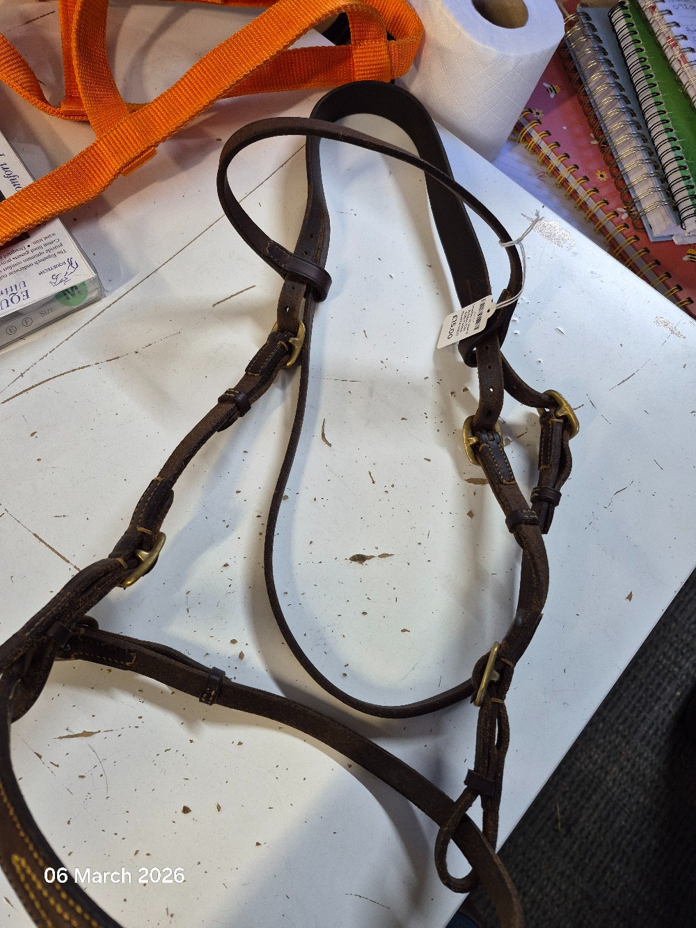 Leather In Hand Bridles Size COb Colour Havana USED