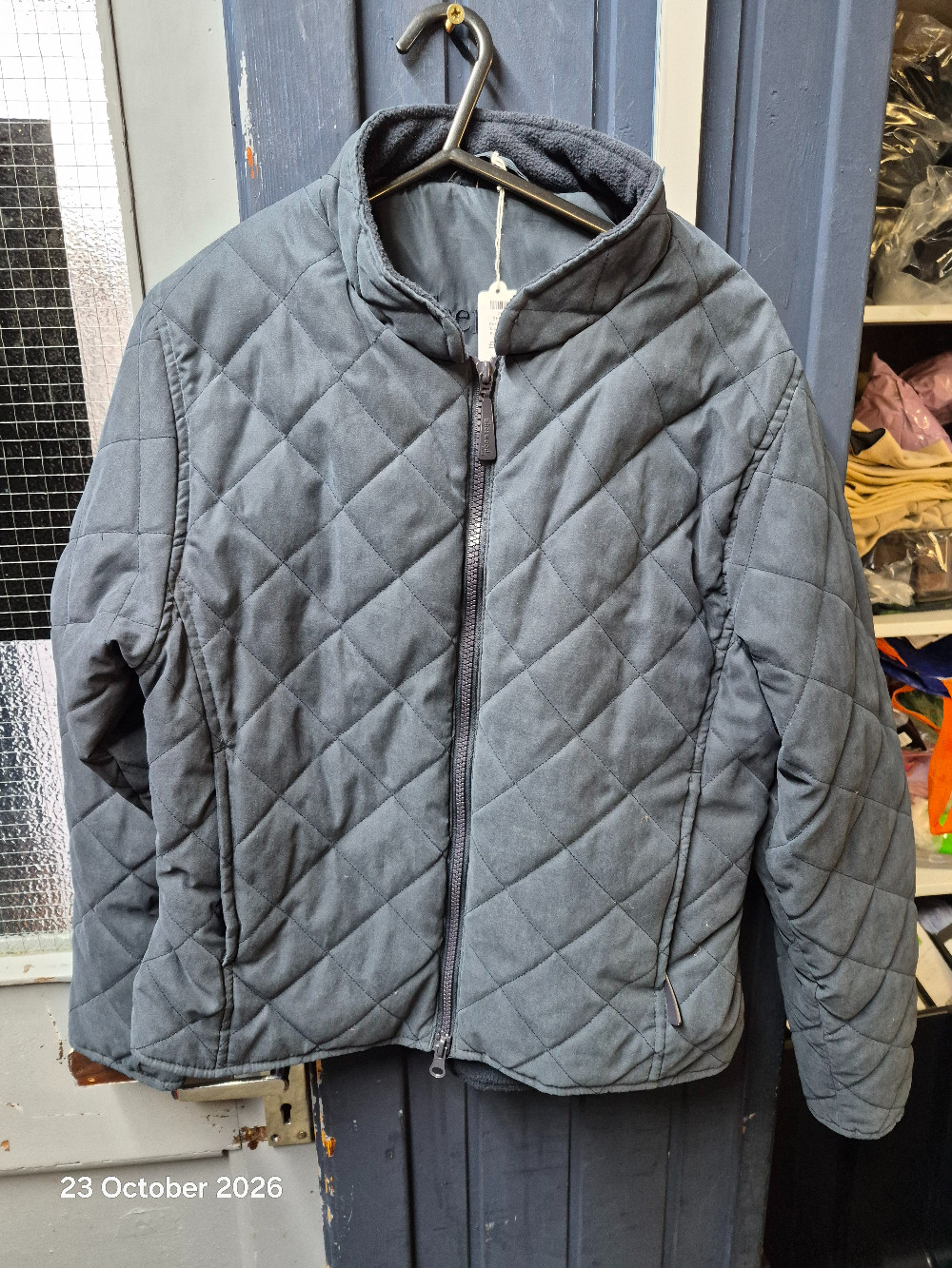 Sherwood Forest Fleece Lined Jacket Size Adult 10 Navy USED