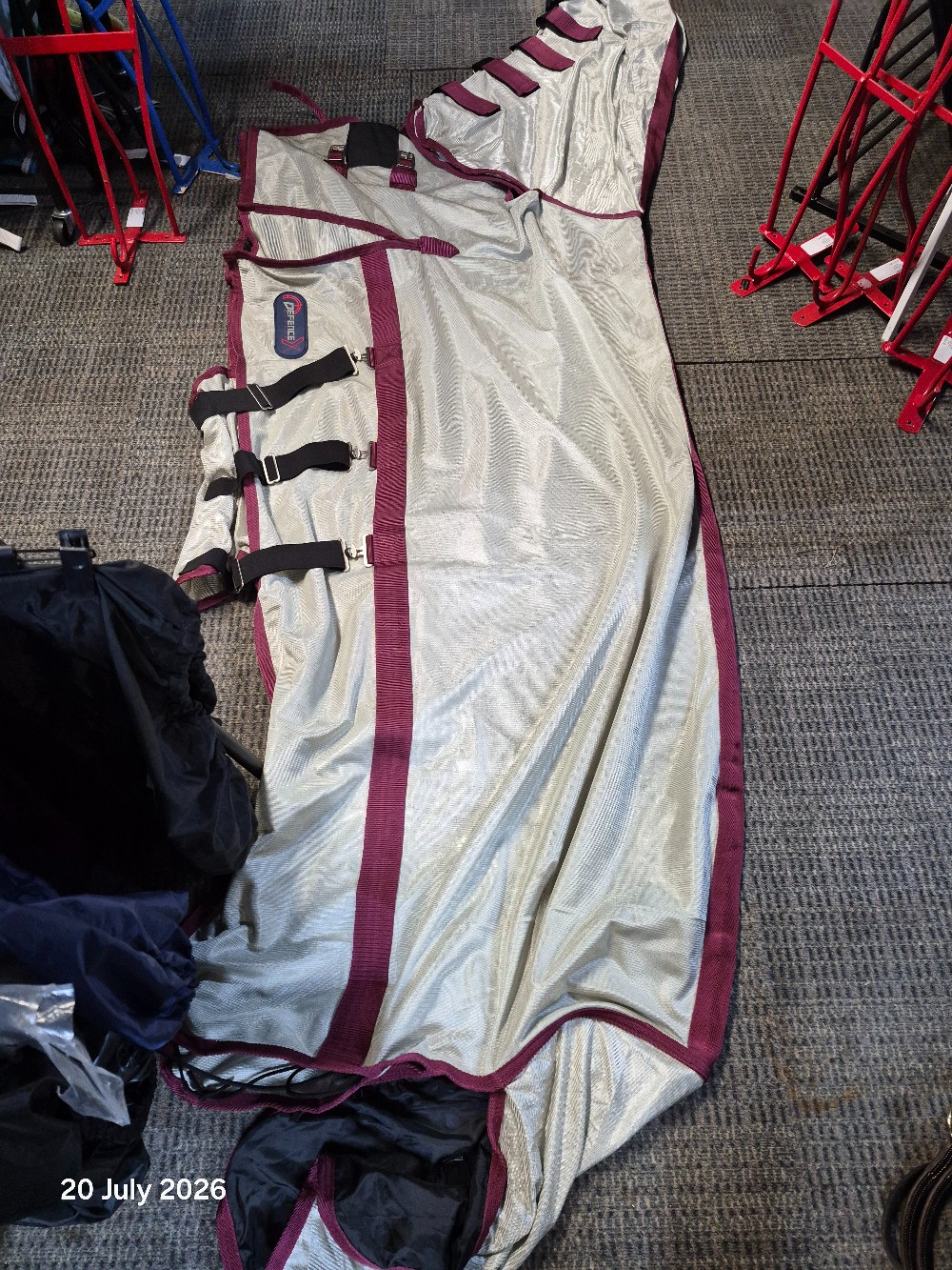 HY Guardian Combo FLy Rug with Hood Size 6'0 Silver NEW