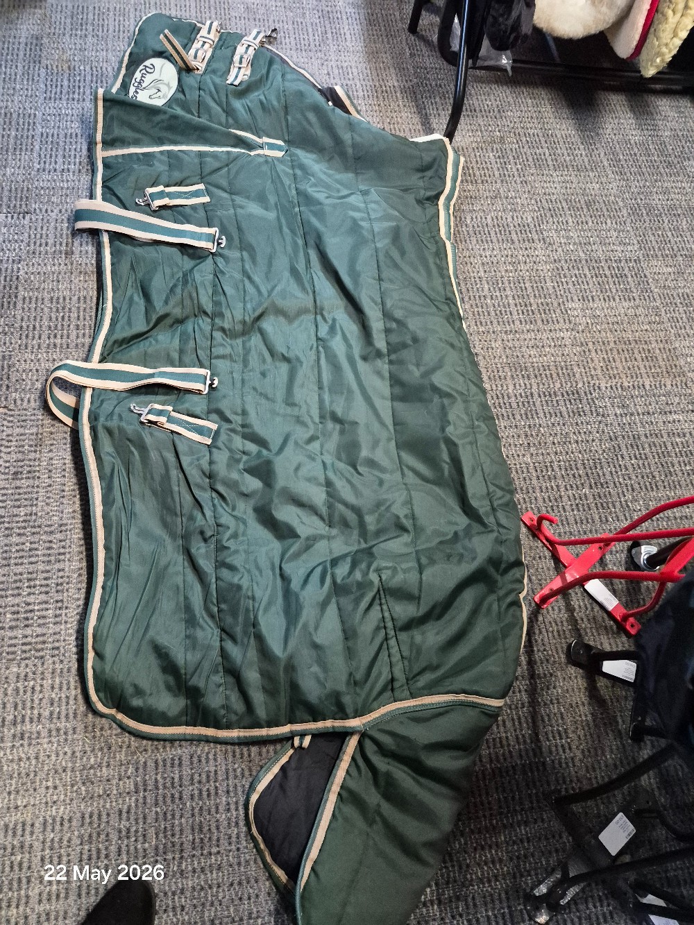 Ruggles Stable Rug No Neck Size 5'6 Colour Green USED