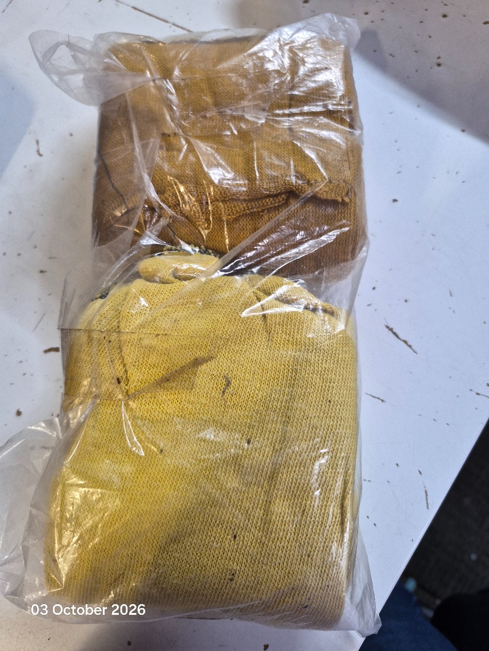 Set of 4 Cotton Bandages Size 10cm wide 2 Mustard/2 Yellow NEW