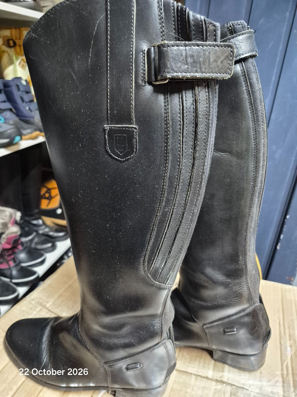 Treadtone Riding Boots Size 5 Colour Black USED