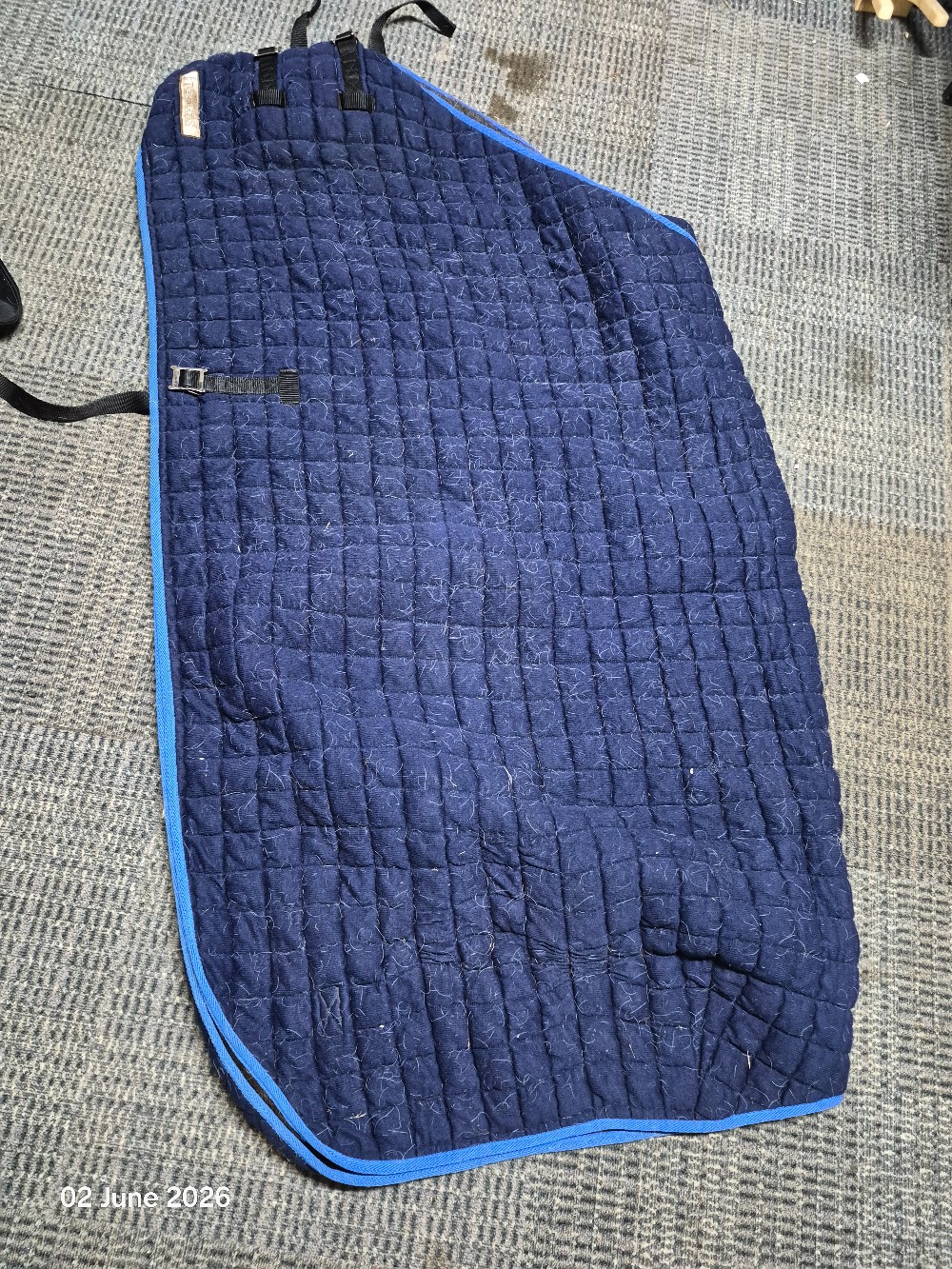 Thermatex Rug Size 4'3 Colour Navy USED