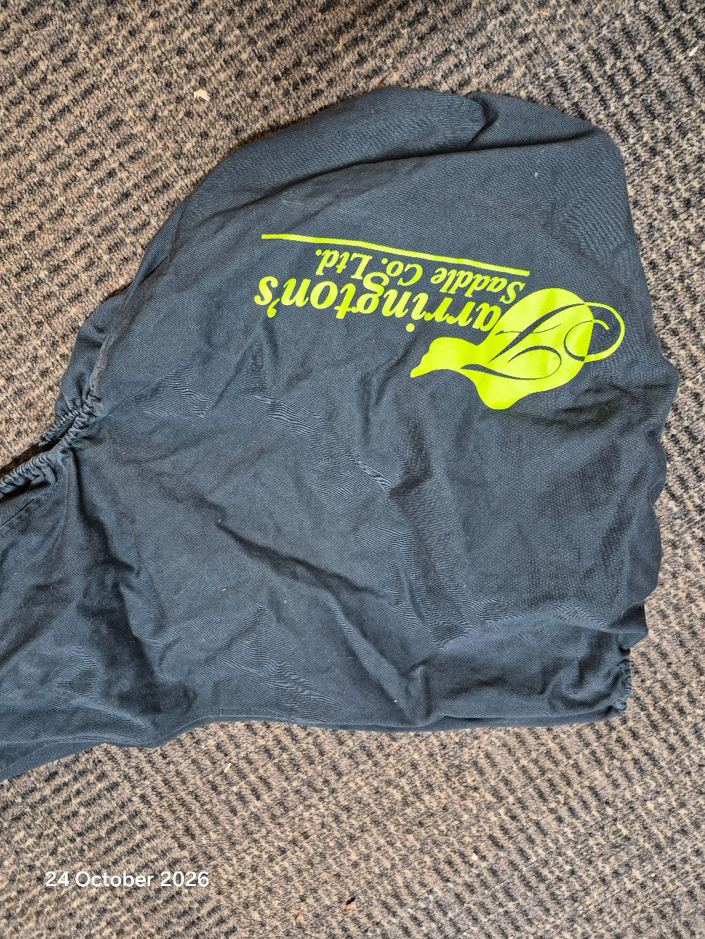 Farringtons Cotton Saddle Cover Colour Green USED