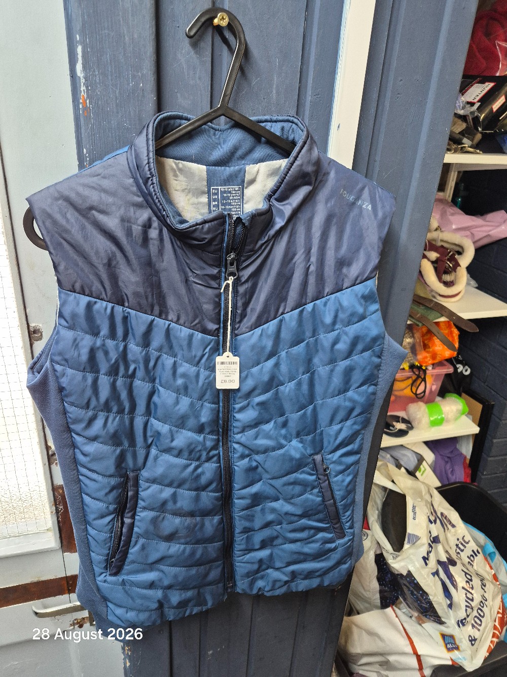 Decathlon Gilet Size Kids 12/13 Colour Navy USED