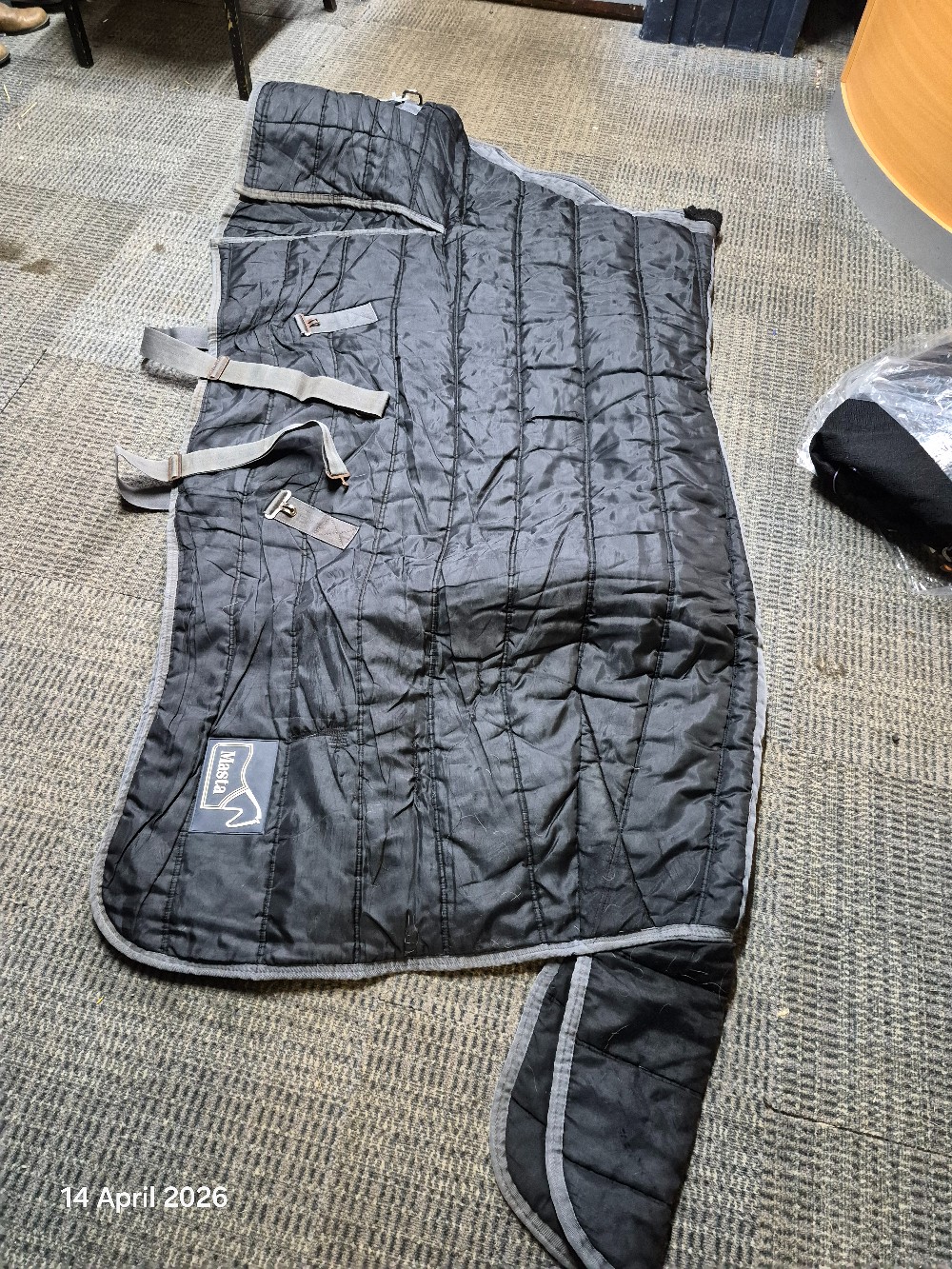 Masta Stable Rug No Neck Size 6'6 HEavy Colour Black USED