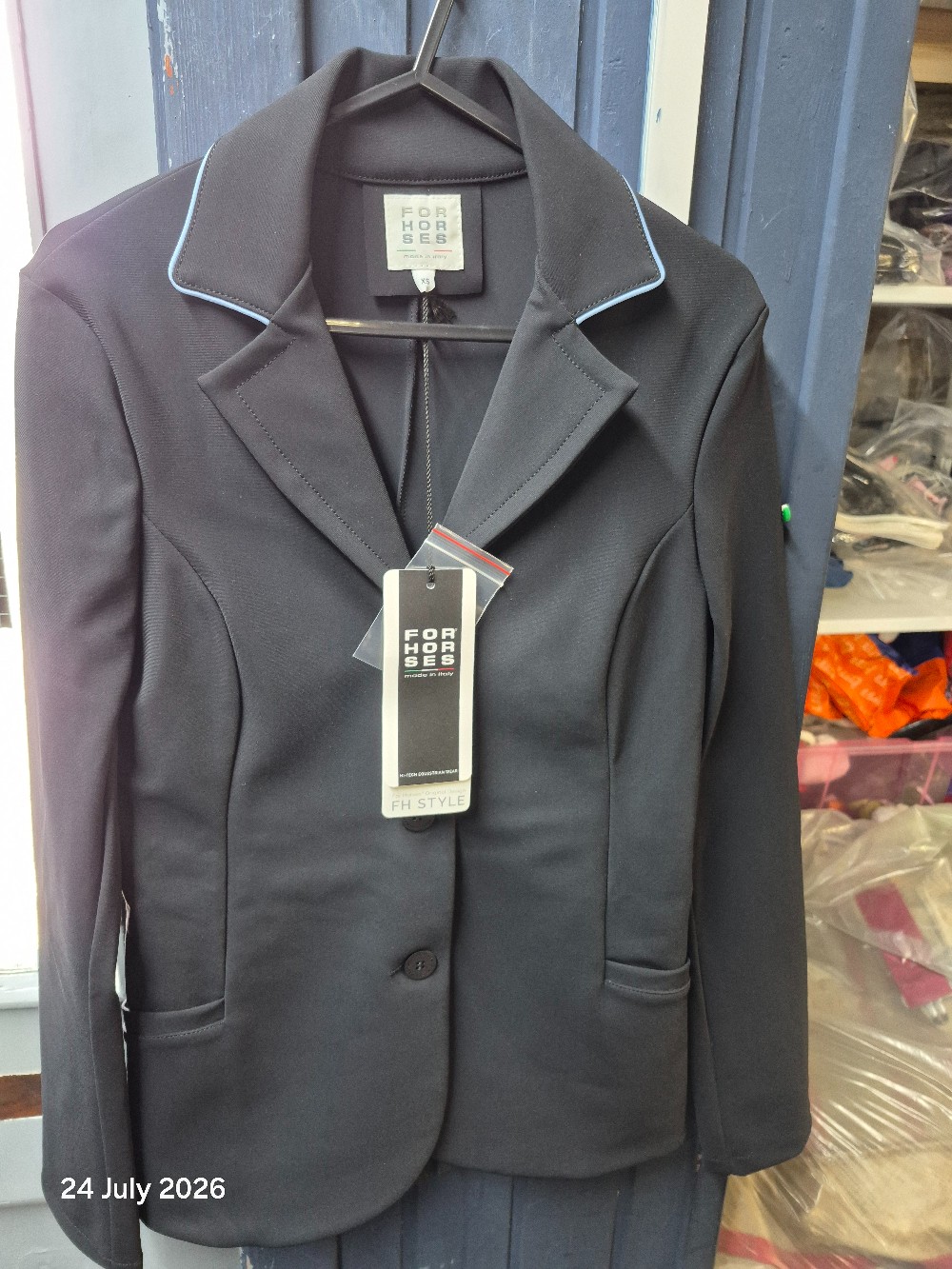 For Horses Italy Madama Show Jacket Size Adult XS Black BNWT