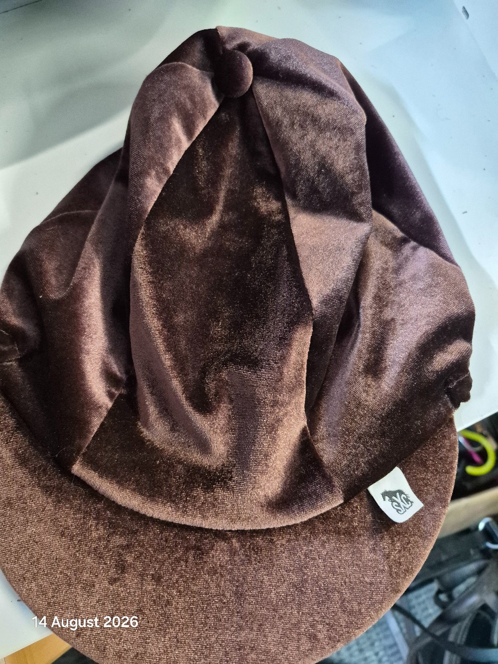 SXC Hat Silk Colour Brown Velvet One SIze LIKE NEW