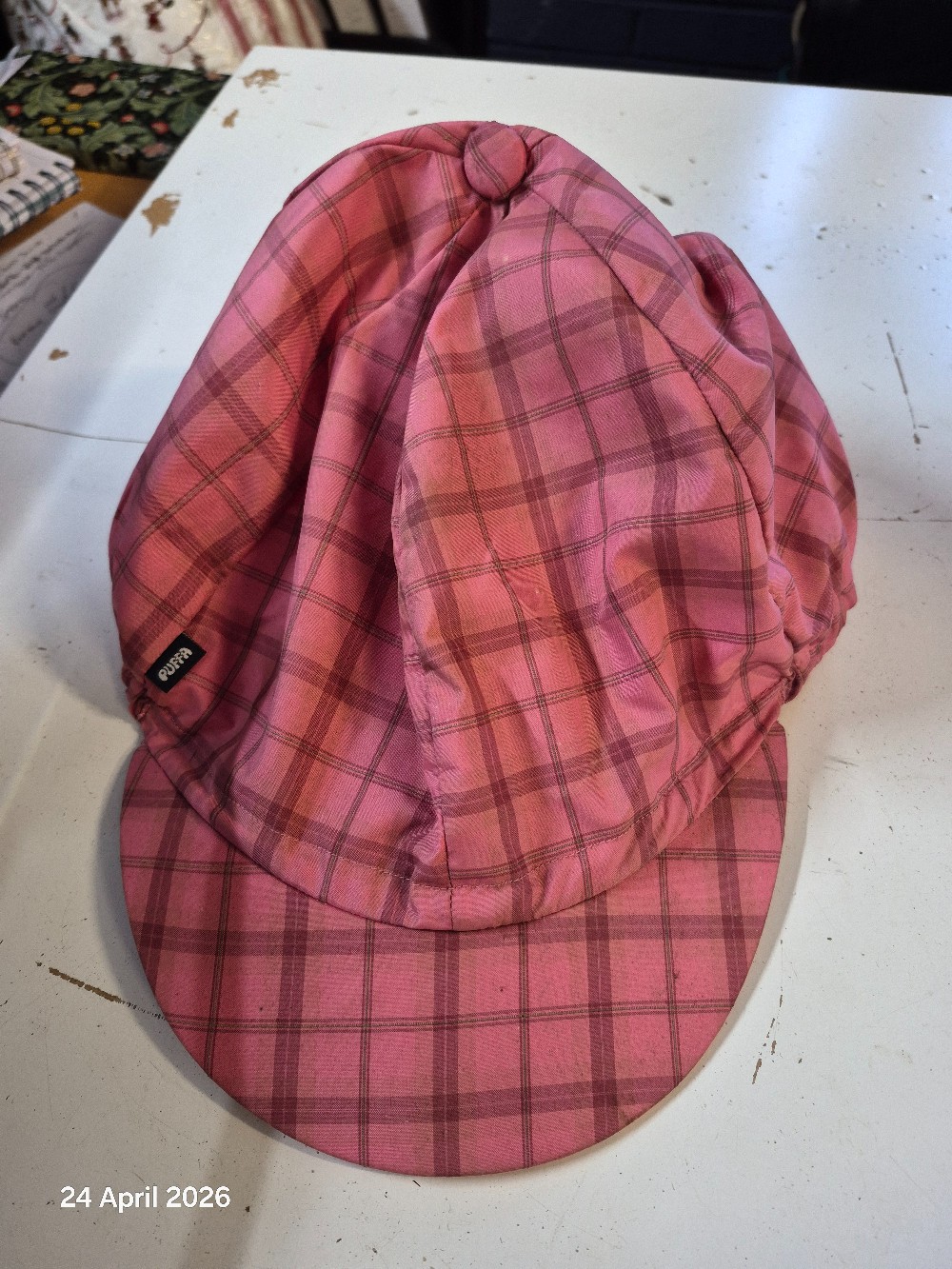 Puffa Hat Cover Cap Size One Size Colour Pink USED