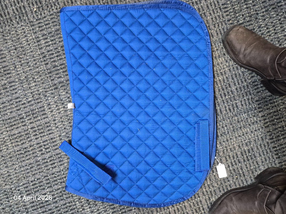 Roma Saddle Pad Sixe Pony COlour Blue USED