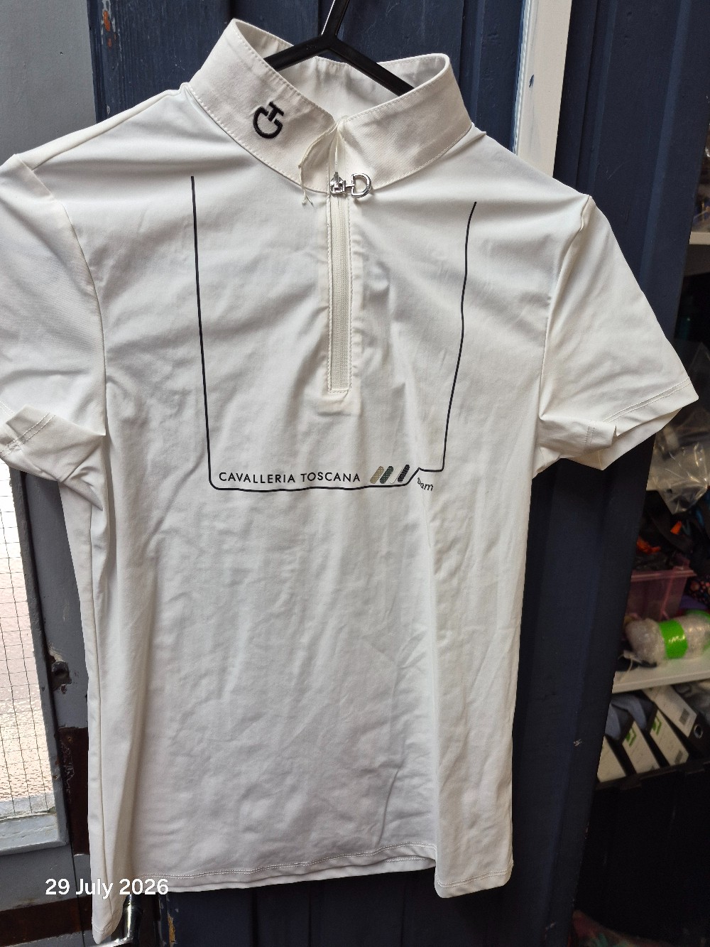 Cavalleria Toscana Team Show Top Size Kids 12 Colour White NEW