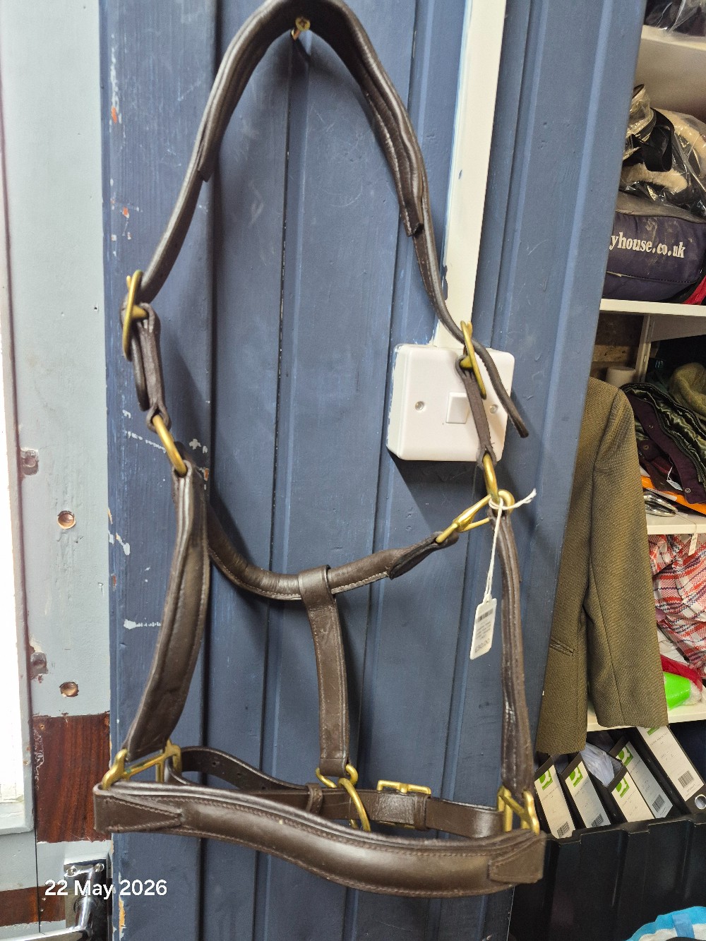 Leather Head Collar Size Cob Colour Havana USED