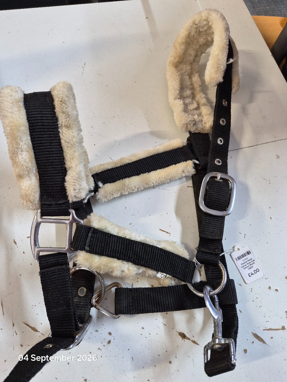 Fleece Head COllar Size Cob Colour Black USED