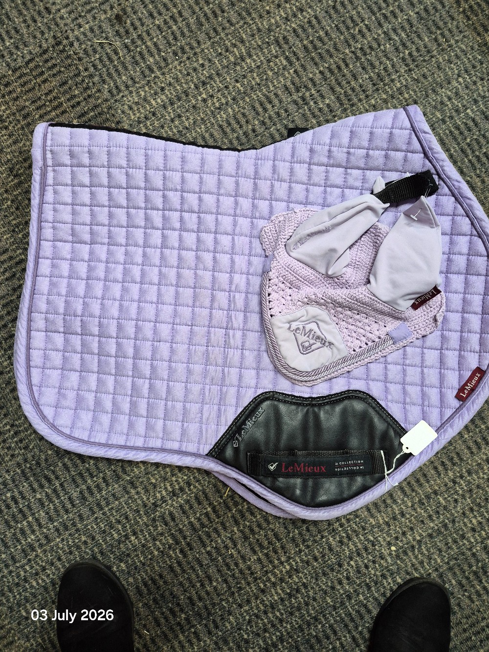 LeMieux Saddle Pad & Ears Size S/M CC Colour Wisteria USED