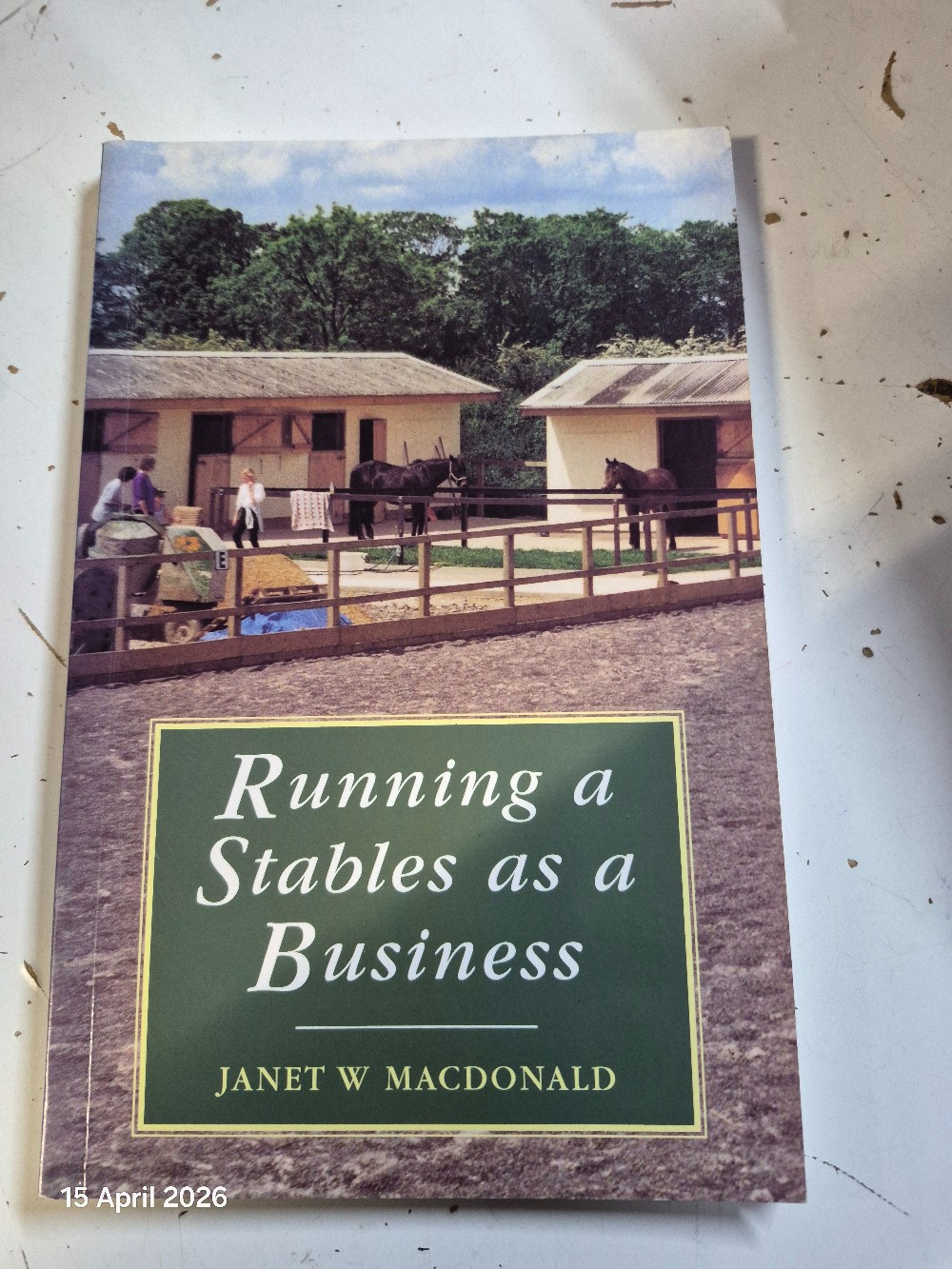 Running A Stables as a Business Book USED
