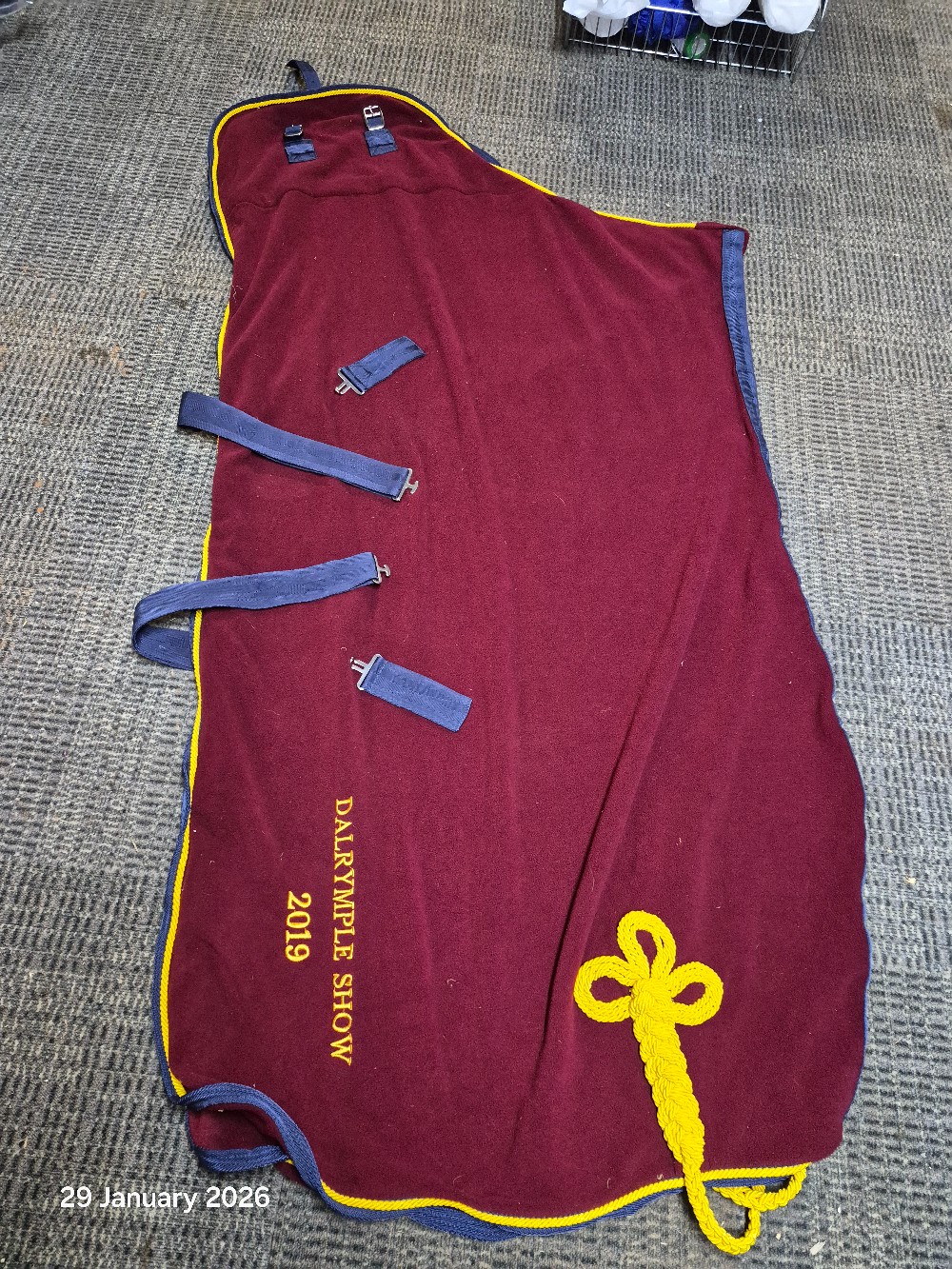 Show Fleece Dalrymple 2019 Size 5'9 BUrgundy LIKE NEW