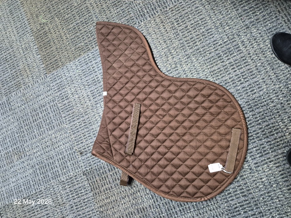 Roma Fleeced Wither Numnah Size Full Colour Brown LIKE NEW