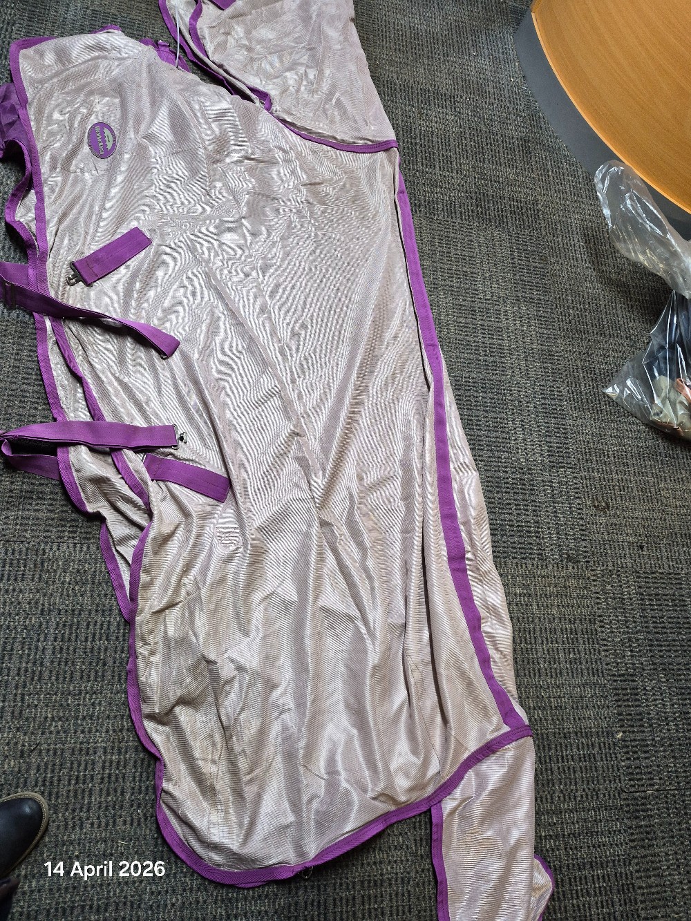 W/Beeta Combo Fly Rug Size 6'6 Colour Grey/Pink USED