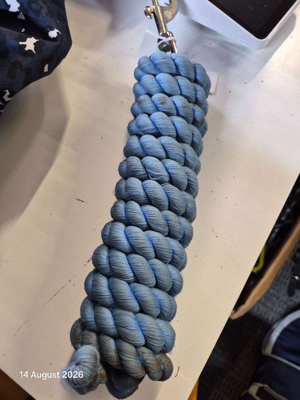 Extra Long LEad Rope Colour Blue USED