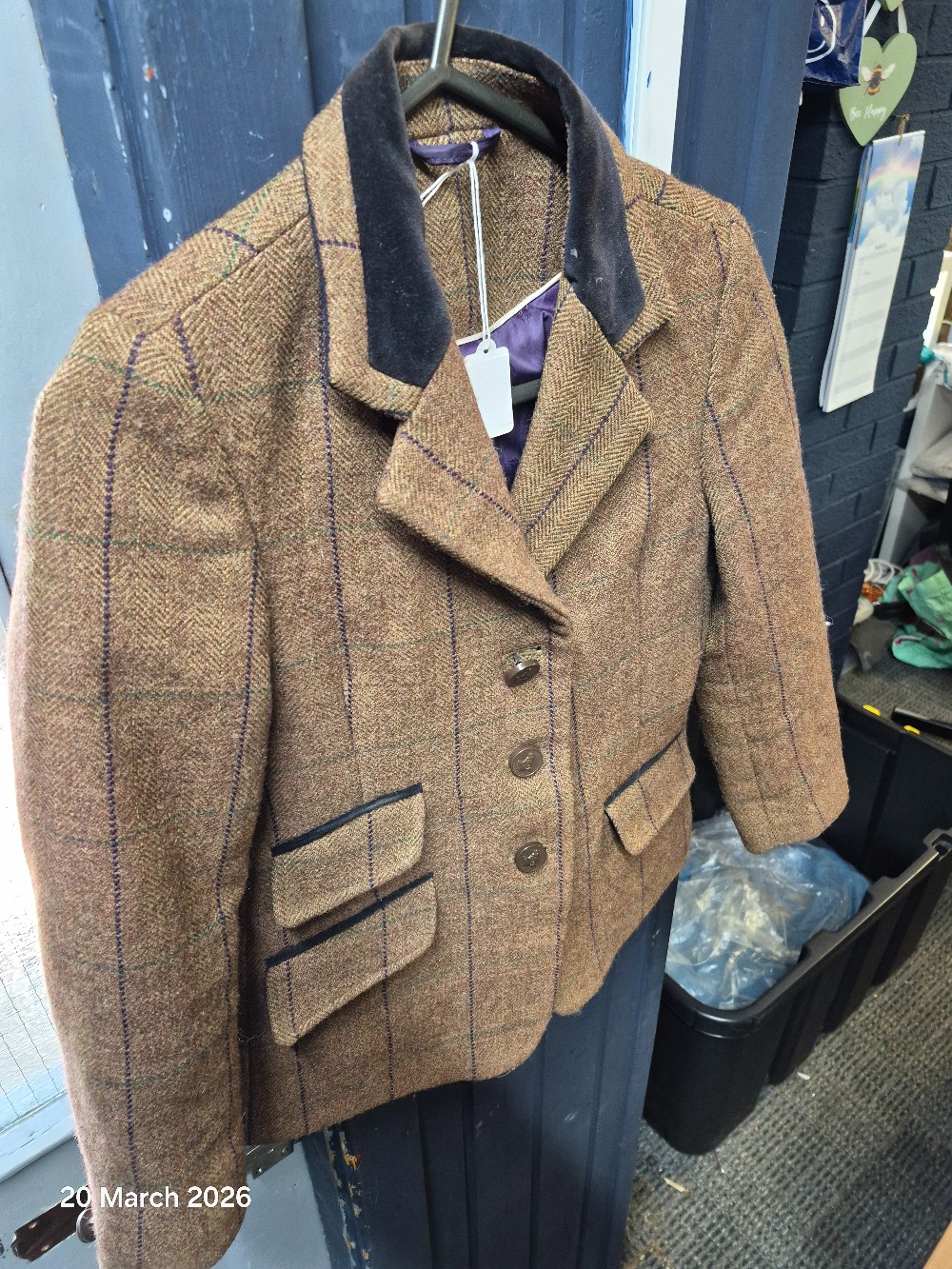 Shires Tweed Show Jacket Size Kids 26