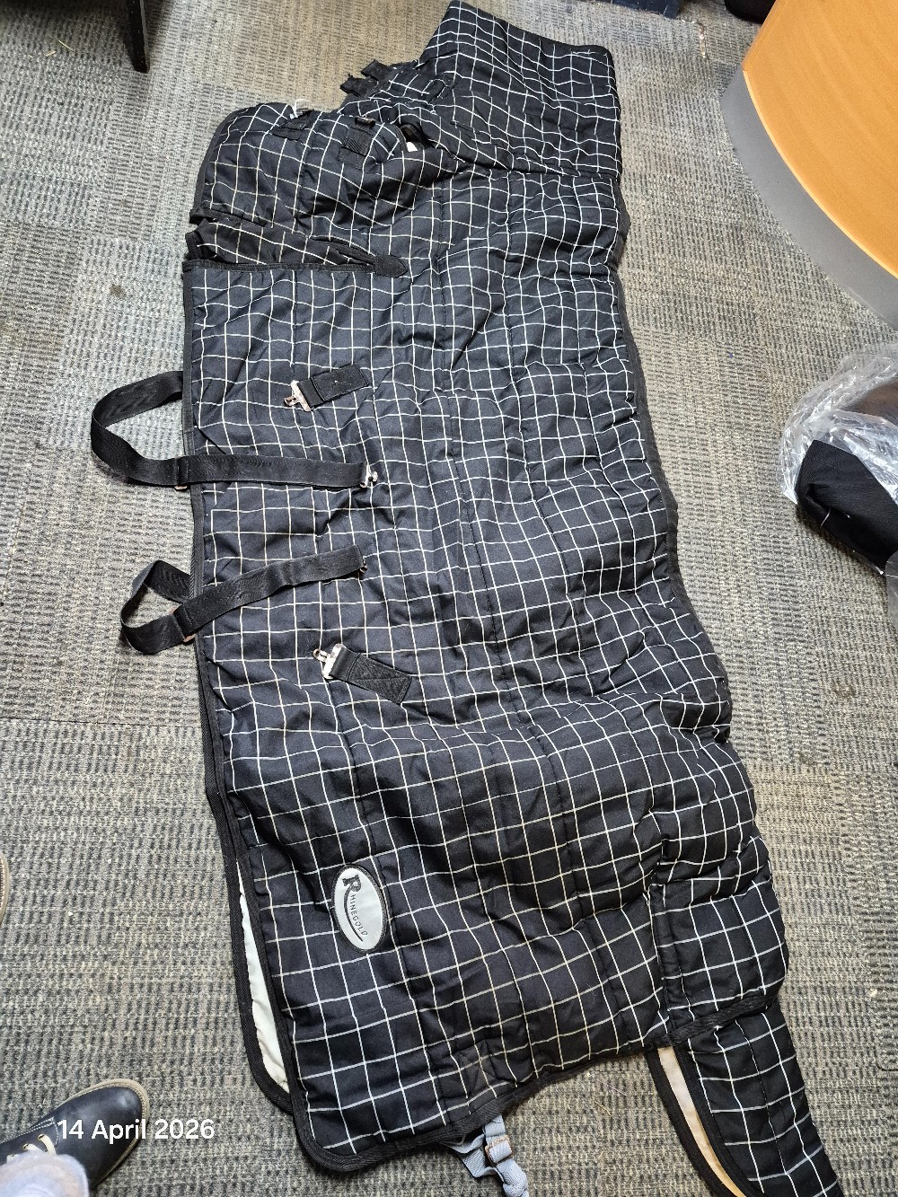 Rhinegold Stable Rug No Neck Size 6'6 Colour Black USED