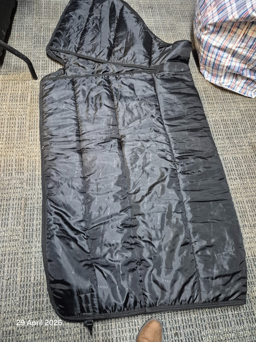 HWI Rambo Stable Rug No NEck Size 6'3 400gm Black NEW