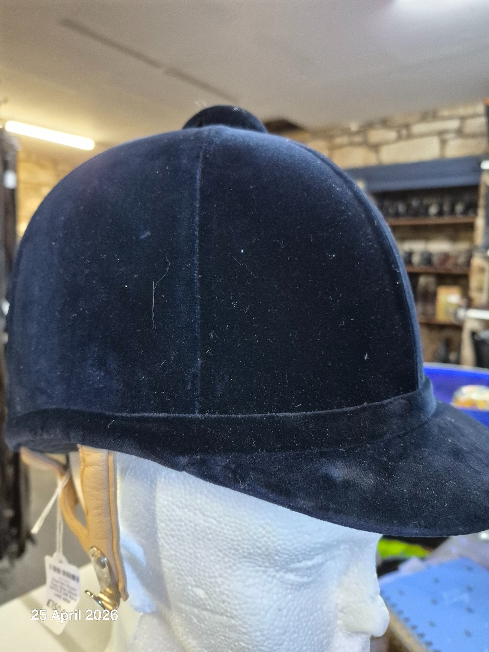 Charles Owen Fian Size 52cm 001/2 6 3/8 Navy LIKE NEW