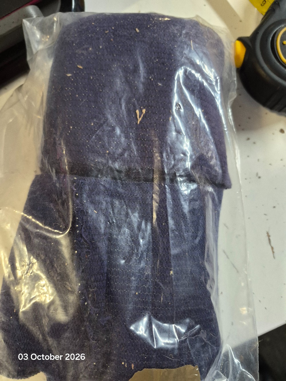 Set of 4 Elasticated Bandages Size 10cm wide Navy USED