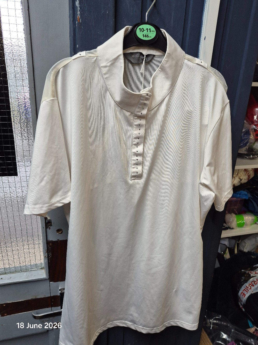 HY Show Shirt Size Adult 14/16 Colour White USED