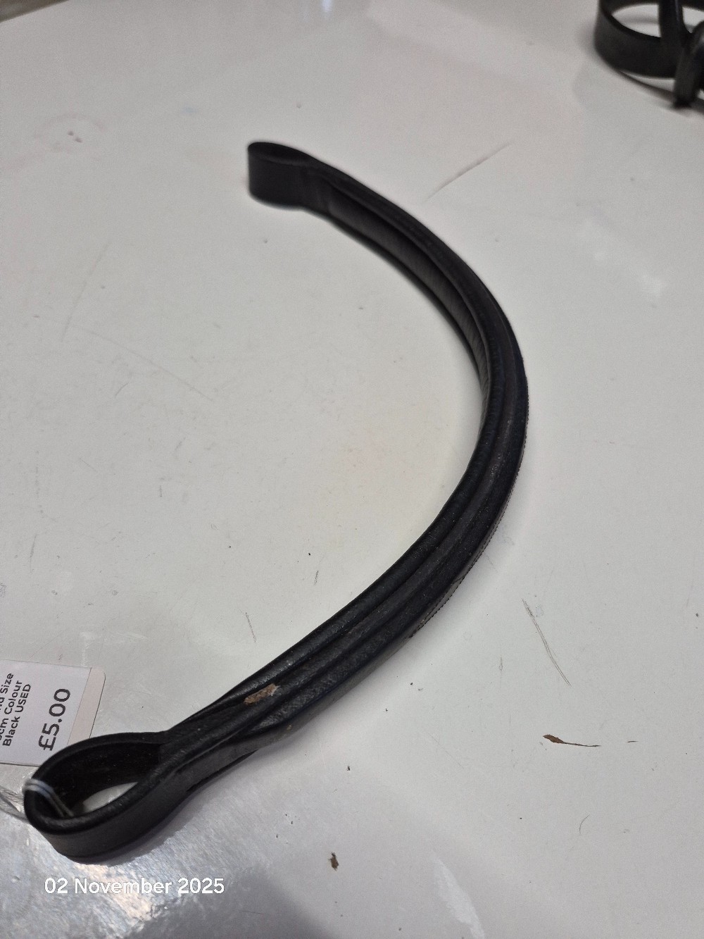 Browband Size 36cm Colour Black USED