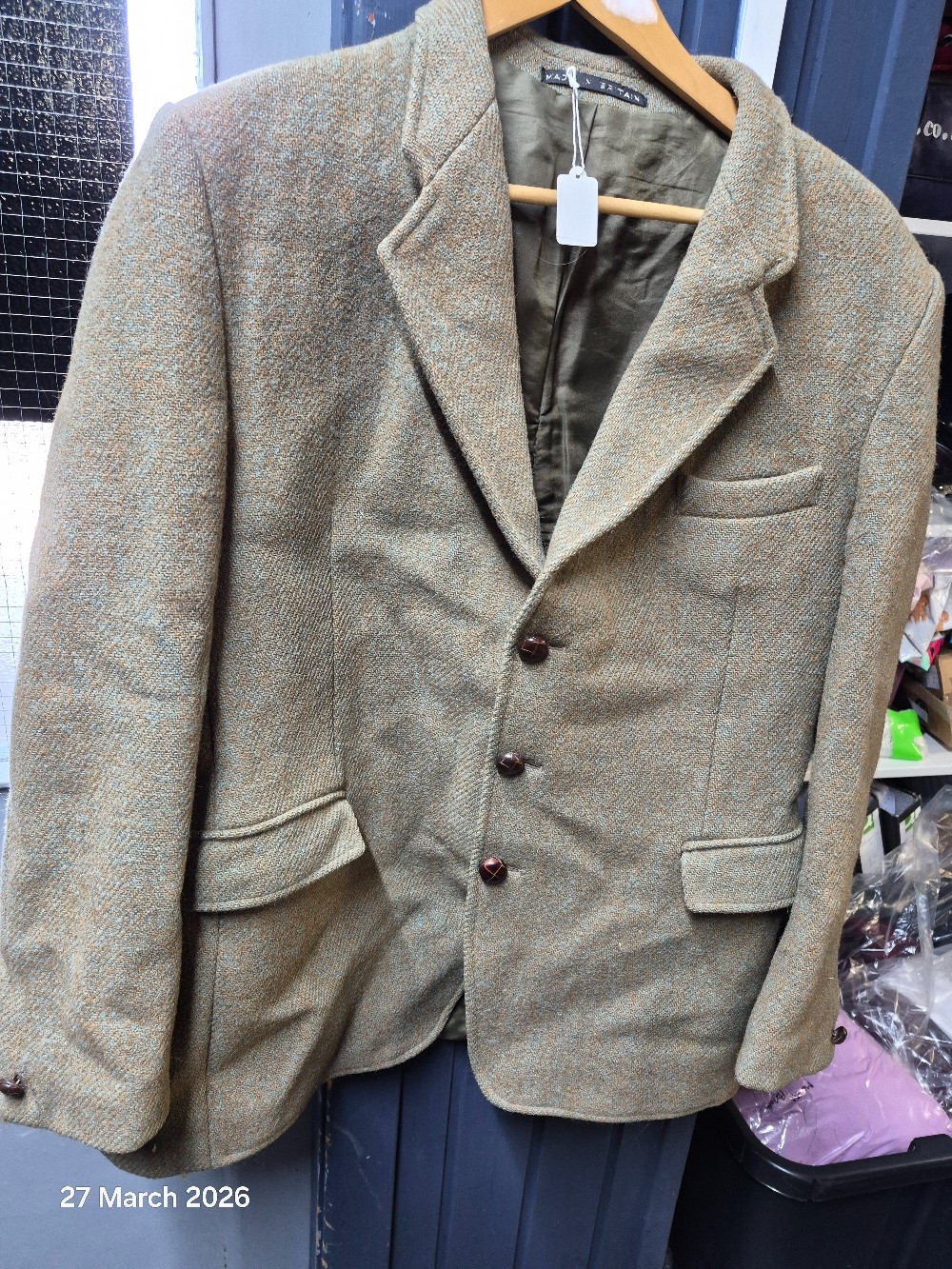 Men's Harris Tweed Jacket Size 44